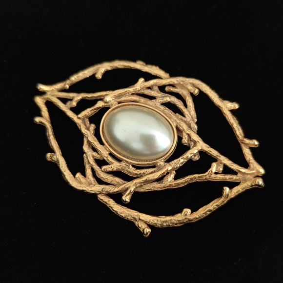 Vintage MCM modernist statement brooch - Picture 8 of 8